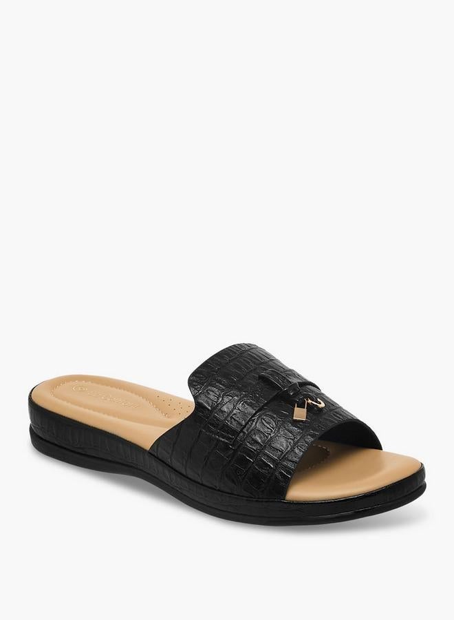 Le Confort Women Textured Slide Sandals - Image 3